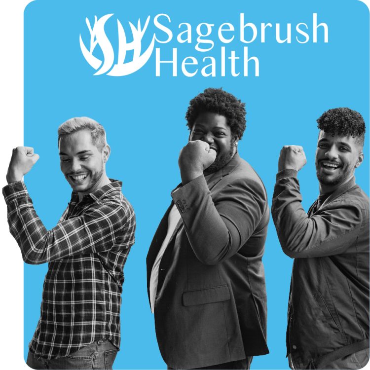 Group of people promoting strength in health for Sagebrush