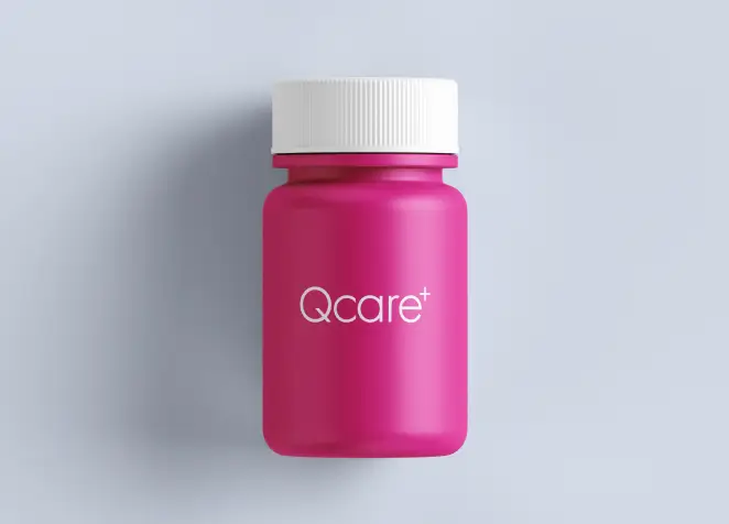 QCare+ Patient completes an online consultation on their phone